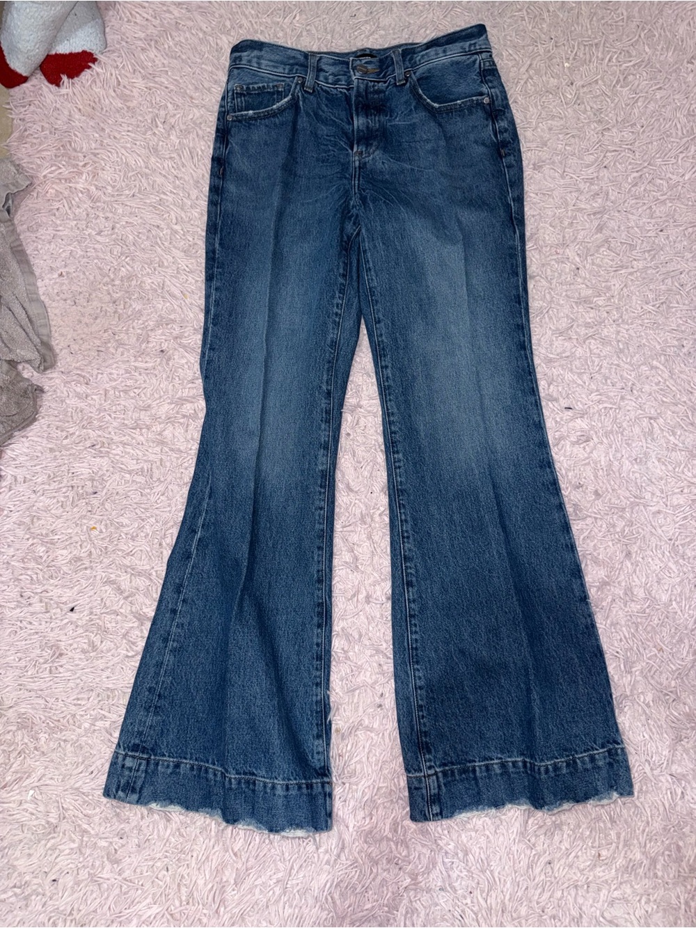 Express Dark Blue Flared Women's Jeans